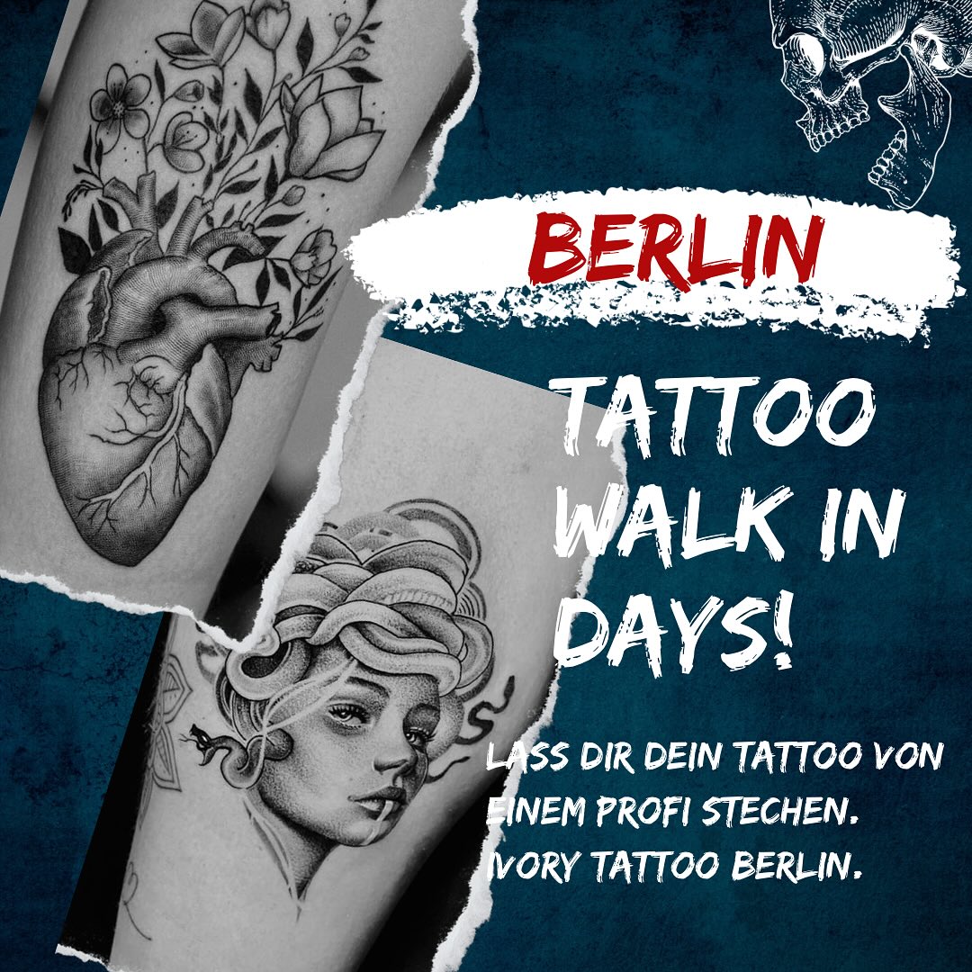 🔥 Walk-In Woche bei Ivory Tattoo Berlin! 🔥

Vom 24.10.25 bis 30.10.25 könnt ihr euch wieder spontan tätowieren lassen – ohne Termin! 🎨✨
Aber wie immer gilt: Begrenzte Plätze – also nicht zu lange warten!

Holt euch euer Wunschmotiv kurz vor Halloween und startet mit frischer Tinte in den Herbst! 🖤💉

📍 Ivory Tattoo Berlin
📩 Für Fragen oder Infos – schreibt uns direkt!

#IvoryTattooBerlin #TattooBerlin #WalkInTattoo #OktoberInk #BerlinInk #TattooFlash