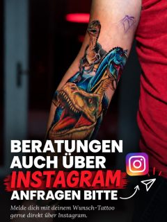 🔥 BERATUNGEN – JETZT AUCH ÜBER INSTAGRAM ANFRAGEN! 🔥

Du hast eine Idee für dein nächstes Tattoo und möchtest dich persönlich bei uns beraten lassen?
Kein Problem! 🖤

📲 Schick uns deine Beratungsanfrage einfach direkt über Instagram.
Erzähl uns kurz von deiner Tattoo-Idee, schick uns gerne Referenzen und teile uns mit, wo du dein Tattoo möchtest.

Anschließend vereinbaren wir gemeinsam einen persönlichen Beratungstermin vor Ort in unserem Studio.

Wir freuen uns auf deine Idee! 🔥
📩 Jetzt per DM anfragen.

#tattoo#berlin#tattoostudio