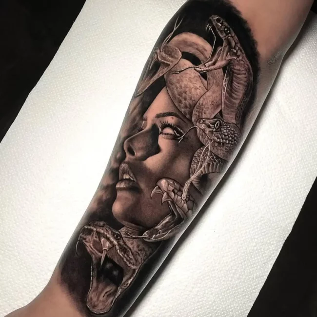 Porträt tattoo