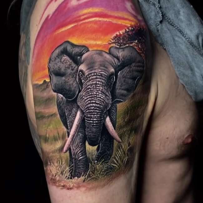 Realistic tattoo