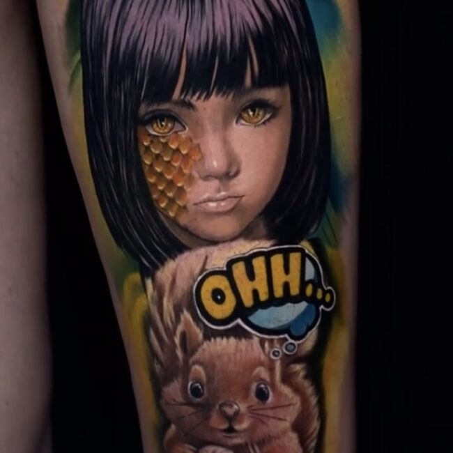 Realistic tattoo