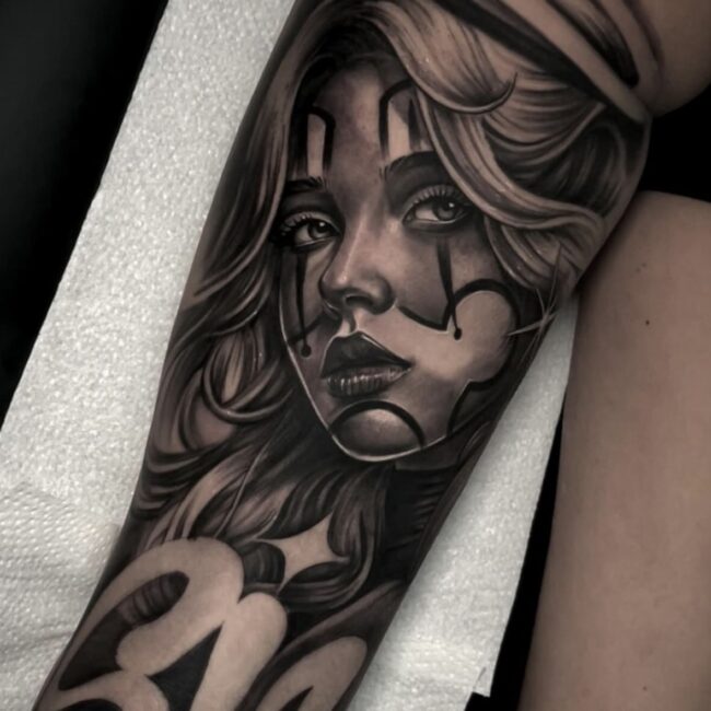 Realistic tattoo