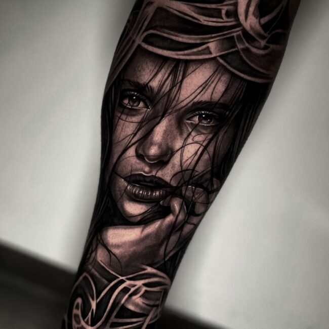 Realistic tattoo