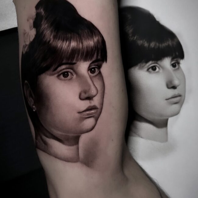 Realistic tattoo