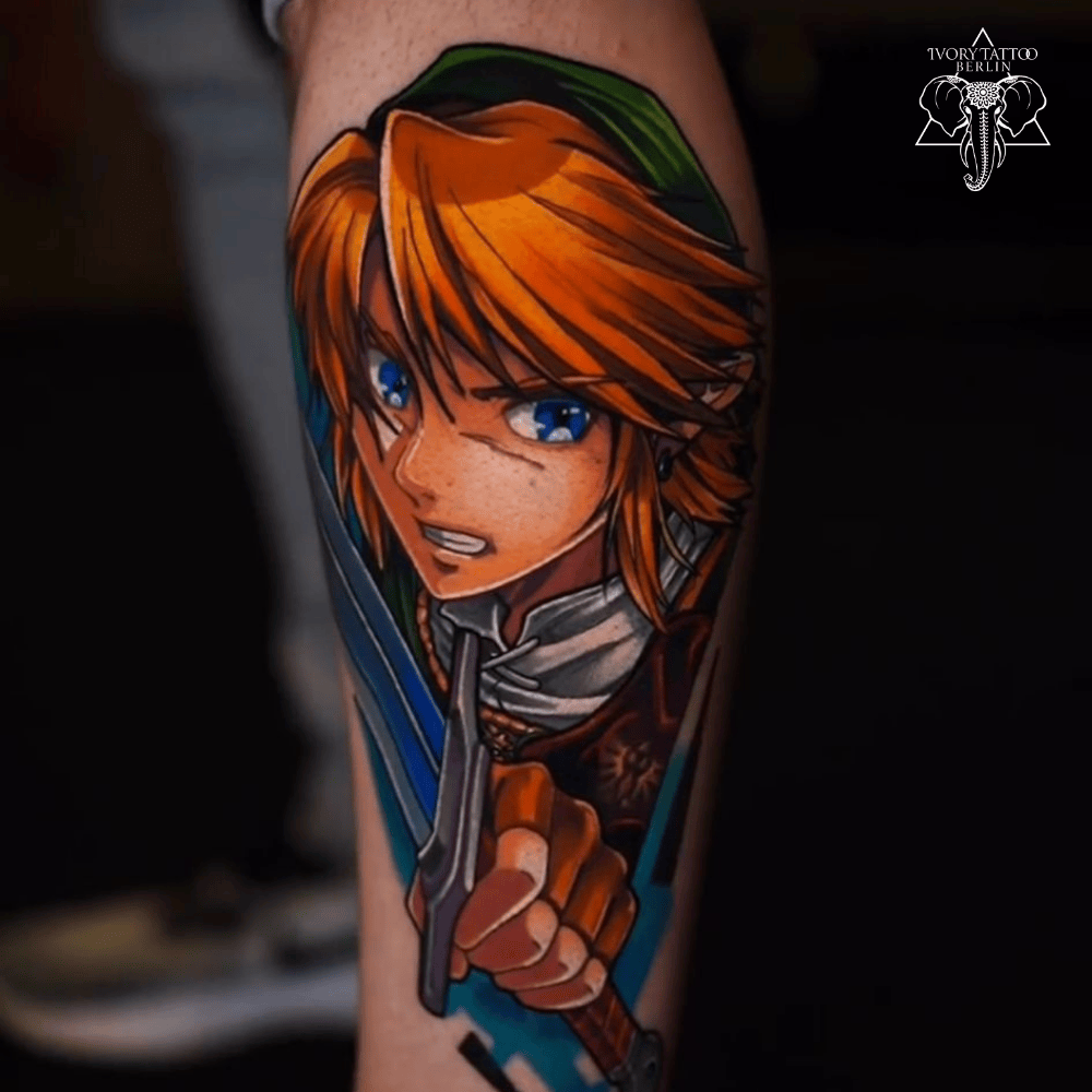 Anime Tattoo Zelda Link